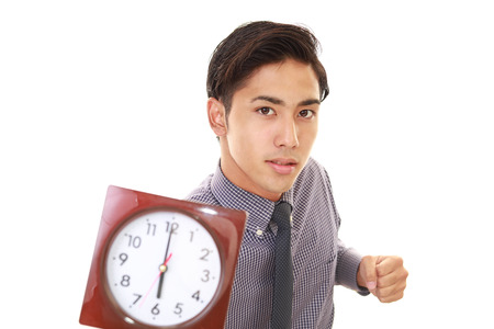 Smiling Asian businessmanの写真素材