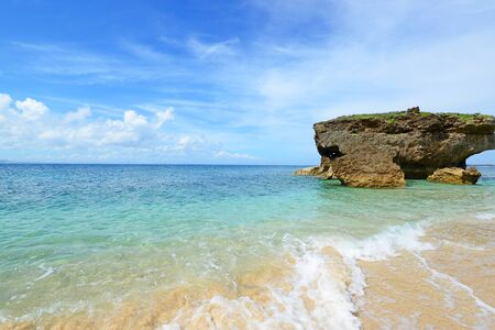 Beautiful beach in Okinawaの写真素材