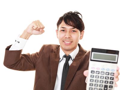 Businessman enjoying successの写真素材