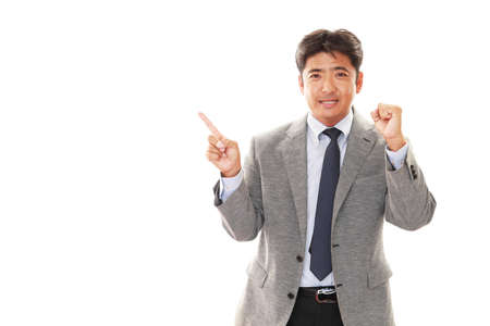 Businessman enjoying successの写真素材