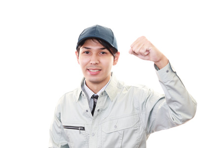 Smiling Workerの写真素材