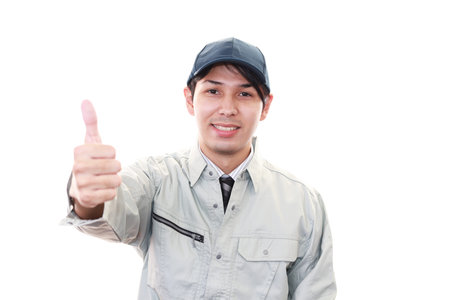 Smiling Worker