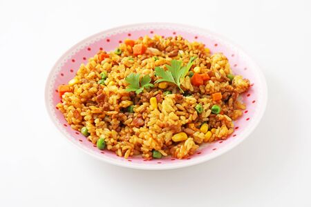 Curry fried riceの写真素材