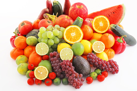 Fresh fruits and vegetablesの写真素材