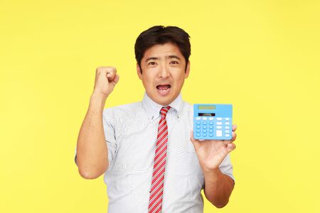 Businessman enjoying successの写真素材