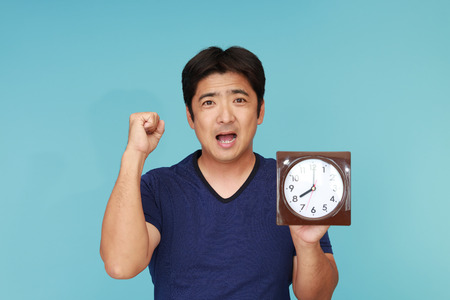 Smiling Asian manの写真素材