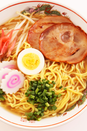 Japanese ramen noodlesの写真素材