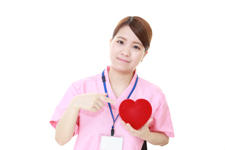 Smiling Asian medical doctorの写真素材