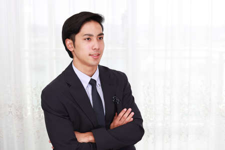 Portrait of an Asian businessmanの写真素材