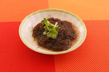 Mozuku seaweed vinegarの写真素材