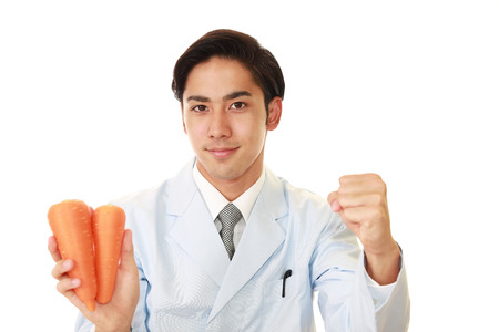 A smiling registered dietitianの写真素材