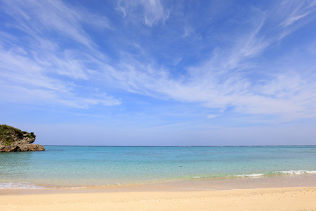 Beautiful beach in Okinawaの写真素材