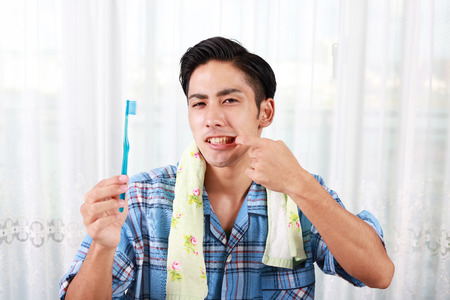 Man with toothacheの写真素材
