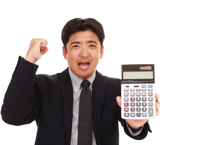 Businessman enjoying successの写真素材