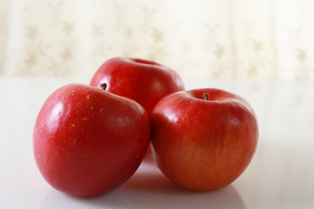 Fresh applesの写真素材