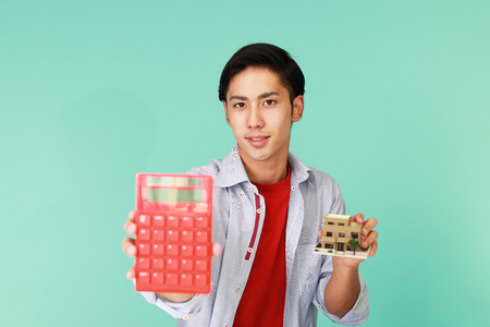 Smiling Asian manの写真素材