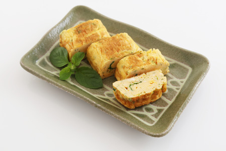Japaneses rolled omeletsの写真素材