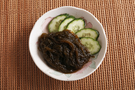 Mozuku seaweed vinegarの写真素材