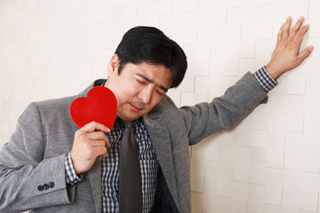 Man who heartbreakの写真素材