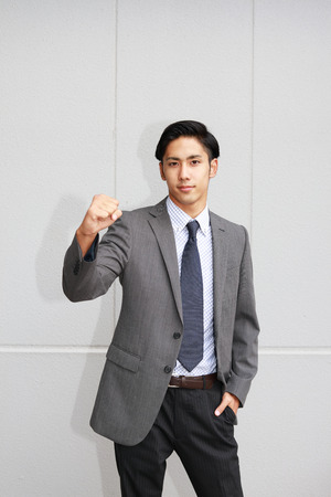 Businessman enjoying successの写真素材