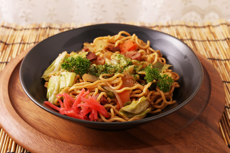 Japanese yakisoba noodlesの写真素材
