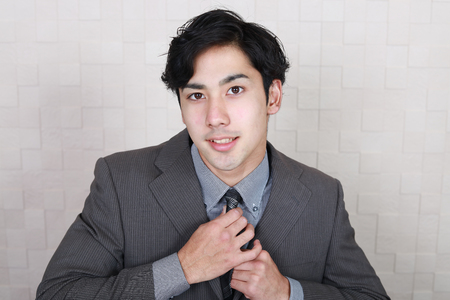 Portrait of a handsome business manの写真素材