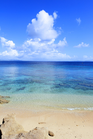 Beautiful beach in Okinawaの写真素材