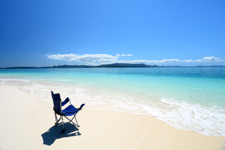 Beautiful beach in Okinawaの写真素材