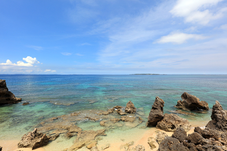 Summertime at the beachの写真素材
