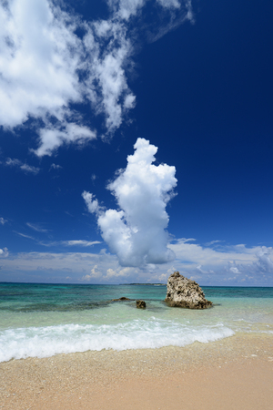 Beautiful beach in Okinawaの写真素材