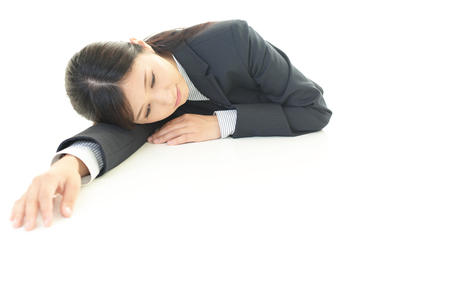 Business woman who is tiredの写真素材