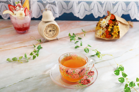 A cup of tea.の写真素材