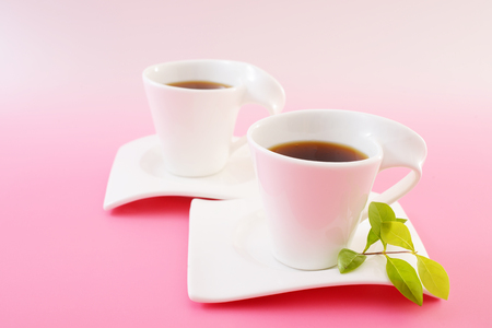 Delicious coffee on the tableの写真素材
