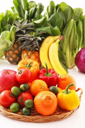 Fresh fruits and vegetablesの写真素材