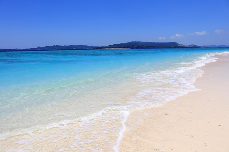 Blue sky and sea of Okinawaの写真素材