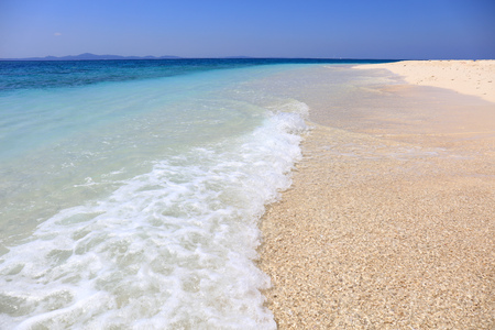 Picture of a beautiful beach in Okinawaの写真素材