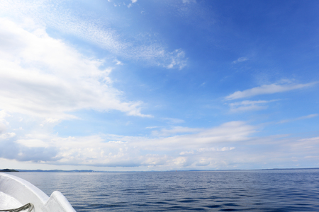 Beautiful blue sky and sea of Okinawaの写真素材