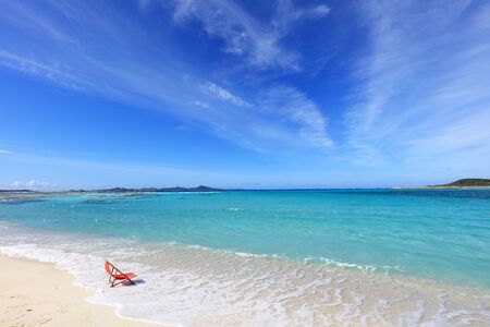 Picture of a beautiful beach in Okinawaの写真素材