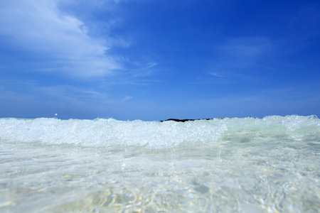 Close up photo of the sea waves