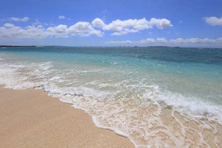 Blue sky and sea of Okinawa.の写真素材
