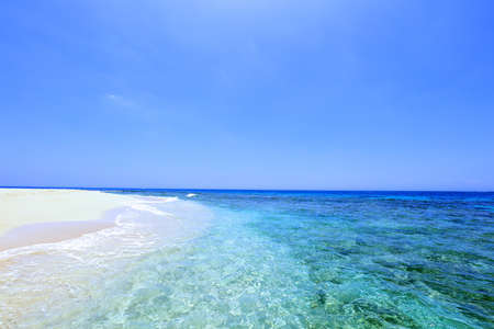 Beautiful blue sky and sea of Yinawa.の写真素材