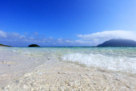 Blue sky and clear sea of Okinawa.の写真素材