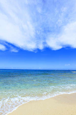Picture of a beautiful beach in Okinawa.の写真素材