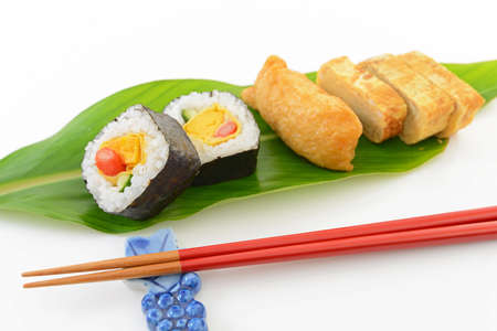 Japanese traditional cuisine Sushi Pockets with Makizushi.の写真素材