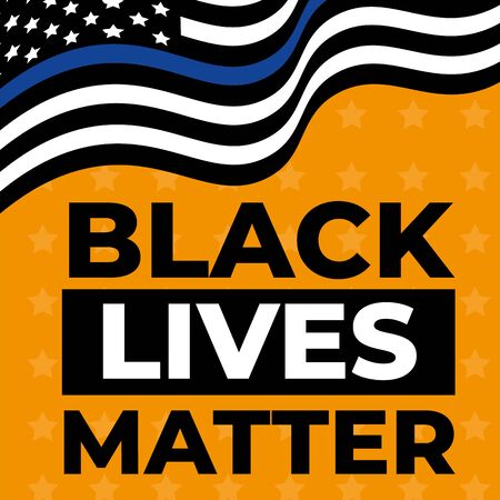 Black Lives Matter. Flag. Vector Illustrationのイラスト素材