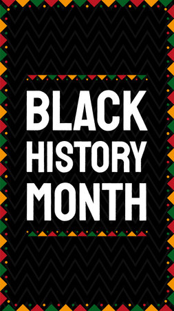 Black history month celebrate. vertical vector illustration design graphicのイラスト素材