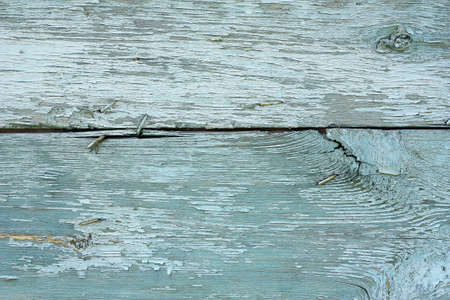 Wooden planks painted shabby as a background or textureの写真素材