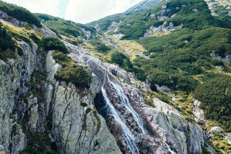 Beautiful Mountains, Valley of five lakes, Poland, Zakopaneの写真素材