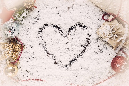 Valentine's day background with gifts and toysの写真素材