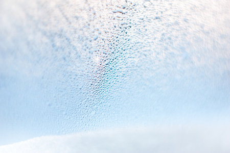 abstract blue wet copyspace background, selective focusの写真素材